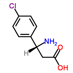 (R)-3-氨基-3-(4-氯苯基)-丙酸结构式