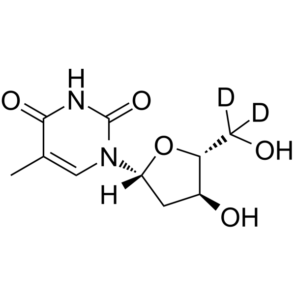Thymidine-d2 structure