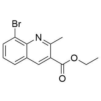 8-溴-2-甲基喹啉-3-羧酸乙酯结构式