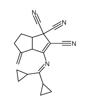 4-(N-(Dicyclopropylmethylene)amino)-6-methylenebicyclo(3.3.0)oct-3-ene-2,2,3-tricarbonitrile结构式