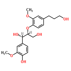 赤式-愈创木基甘油-BETA-O-4'-二氢松柏醇结构式