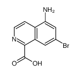 5-Amino-7-bromo-1-isoquinolinecarboxylic acid Structure