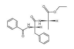 ethyl N-benzoyl-L-phenylalanyl-L-alaninate Structure