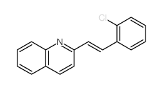 Quinoline,2-[(1E)-2-(2-chlorophenyl)ethenyl]-结构式