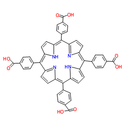 中-四(4-羧基苯基)卟吩结构式