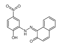 1-[(2-hydroxy-5-nitrophenyl)azo]-2-naphthol结构式