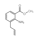 3-烯丙基-2-氨基苯甲酸甲酯结构式