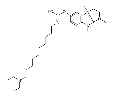 [(3aR,8bS)-3,4,8b-trimethyl-2,3a-dihydro-1H-pyrrolo[2,3-b]indol-7-yl] N-[10-(diethylamino)decyl]carbamate结构式