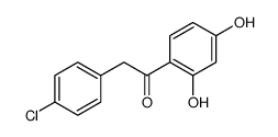 2-(4-Chlorophenyl)-1-(2,4-dihydroxyphenyl)ethanone Structure