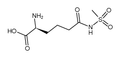 (2S)-2-amino-5-[(N-methylsulphonyl)carbamoyl]pentanoic acid结构式