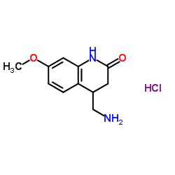 4-(Aminomethyl)-7-methoxy-3,4-dihydroquinolin-2(1H)-one hydrochloride Structure