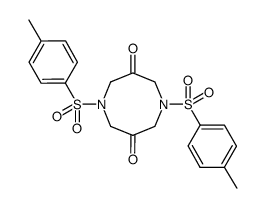 1,5-Bis-(toluene-4-sulfonyl)-[1,5]diazocane-3,7-dione结构式
