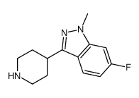 6-氟-1-甲基-3-(4-哌啶基)-1H-吲唑结构式