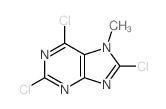 7H-Purine,2,6,8-trichloro-7-methyl-结构式