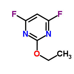 2-乙氧基-4,6-二氟嘧啶结构式