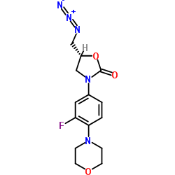 (R)-5-(叠氮甲基)-3-[3-氟-4-(4-吗啉基)苯基]-2-唑烷酮结构式