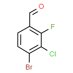 4-Bromo-3-chloro-2-fluorobenzaldehyde structure