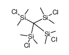 Tetrakis-(chlor-dimethyl-silyl)-methan Structure