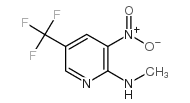 N-甲基-3-硝基-5-(三氟甲基)-吡啶-2-胺结构式