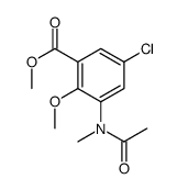 METHYL 5-CHLORO-2-METHOXY-3-(N-METHYLACETAMIDO)BENZOATE Structure