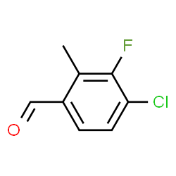 4-Chloro-3-fluoro-2-methylbenzaldehyde Structure