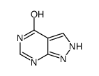 1H-吡唑并[3,4-d]嘧啶-4-醇结构式