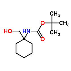 1-(Boc-氨基)-1-羟基甲基环己烷结构式