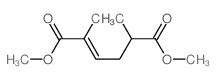dimethyl 2,5-dimethylhex-2-enedioate结构式