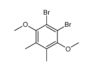 1,2-dibromo-3,6-dimethoxy-4,5-dimethylbenzene Structure