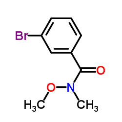3-溴-N-甲氧基-N-甲基苯甲酰胺结构式