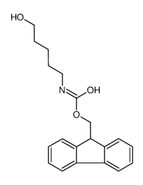 9H-芴-9-基甲基(5-羟基戊基)氨基甲酸酯结构式