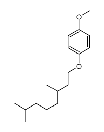 1-[(3,7-二甲基辛基)氧]-4-甲氧基苯结构式