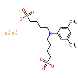 N'N-二(4-磺丁基)-3,5-二甲基苯胺二钠盐结构式
