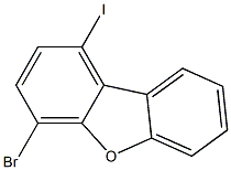 4-溴-1-碘二苯并呋喃结构式