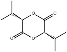 (3S,6S)-(-)-3,6-Diisopropyl-1,4-dioxane-2,5-dione结构式