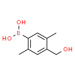 2,5-Dimethyl-4-hydroxymethylphenylboronic acid结构式