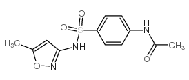 醋磺胺甲噁唑结构式