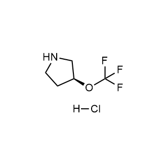 (S)-3-(三氟甲氧基)吡咯烷盐酸盐结构式