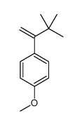 1-(3,3-dimethylbut-1-en-2-yl)-4-methoxybenzene结构式