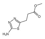 Methyl3-(5-amino-1,3,4-thiadiazol-2-yl)propanoate Structure
