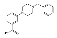 3-(4-苄基-哌嗪-1-基)-苯甲酸结构式