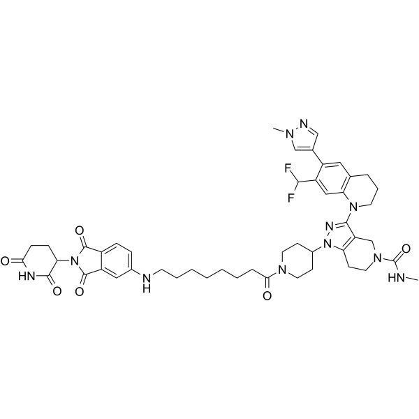 Thalidomide-NH-CBP/p300 ligand 2 Structure