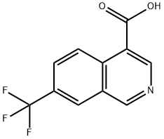 7-(三氟甲基)异喹啉-4-羧酸结构式