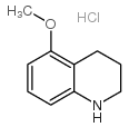 5-甲氧基-1,2,3,4-四氢喹啉盐酸盐结构式