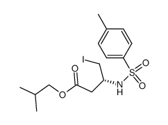isobutyl (R)-4-iodo-3-(tosylamino)butanoate Structure