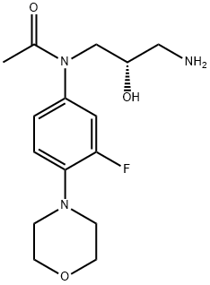 (S)-N-(3-amino-2-hydroxypropyl)-N-(3-fluoro-4-morpholinophenyl)acetamide structure