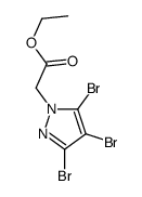 ethyl 2-(3,4,5-tribromopyrazol-1-yl)acetate结构式