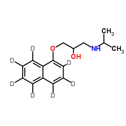 dl-propranolol-d7 (ring-d7) Structure