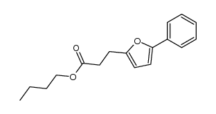 3-(5-phenyl-furan-2-yl)-propionic acid butyl ester结构式