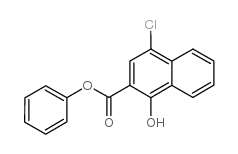4-氯-1-羟基-2-萘甲酸苯酯结构式
